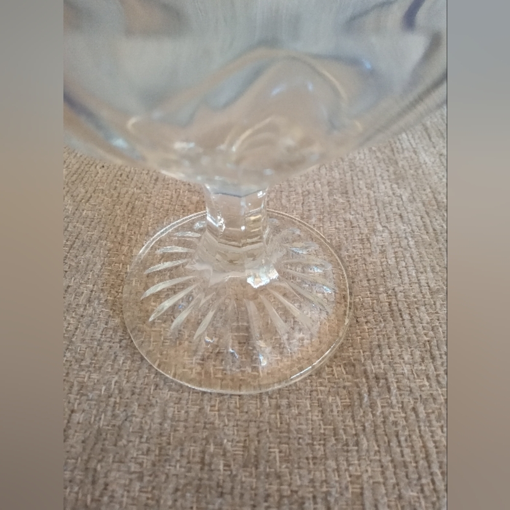 Vintage Pepsi Cola Dimpled Glass Footed Goblet - Picture 5 of 11
